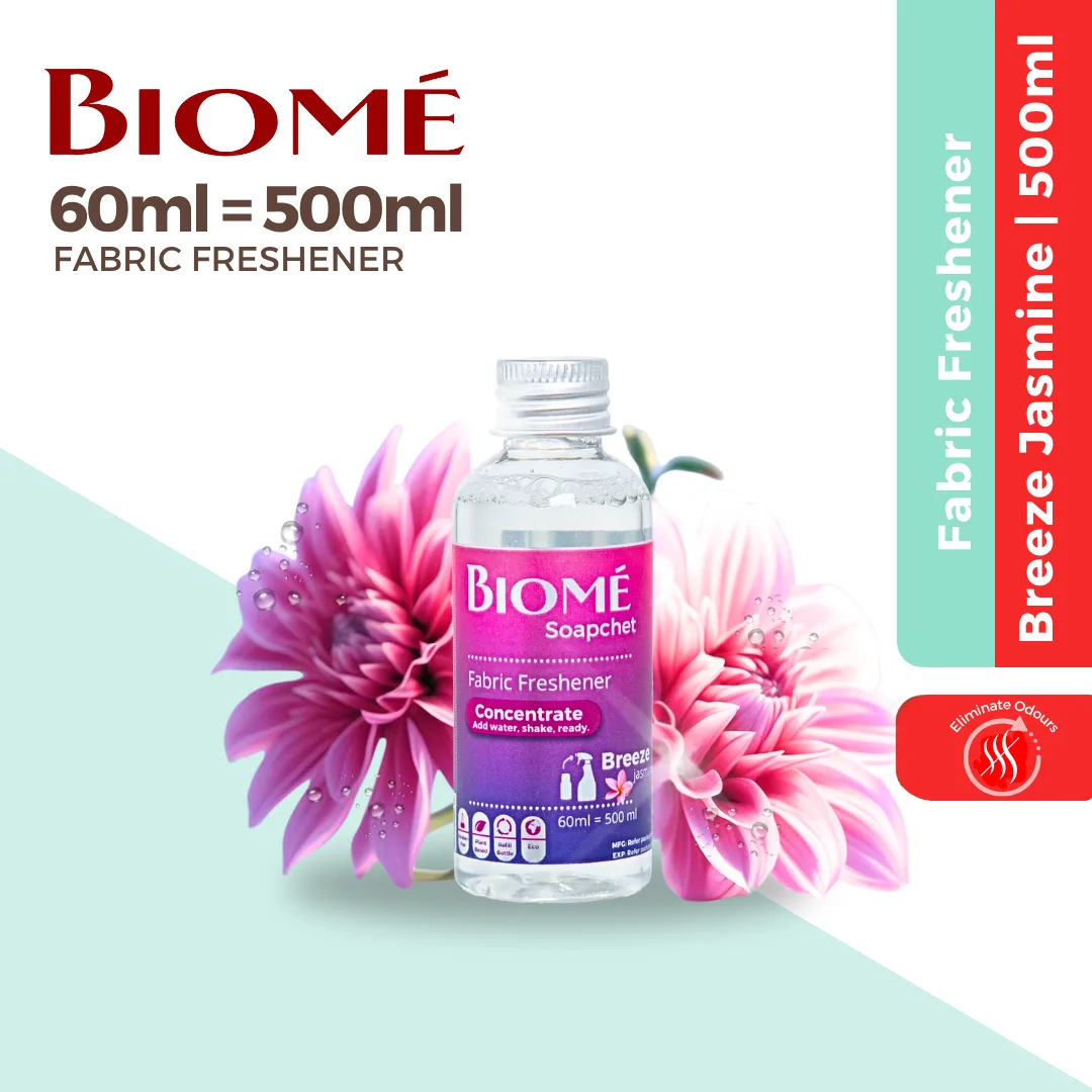 BIOME Fabric Freshener 60ml - 500ml - Breeze Jasmine | Sage Seasalt